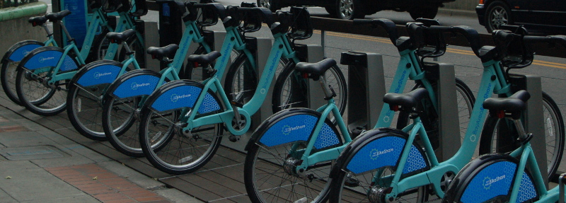 Bay Area Bike Share bicycles in Palo Alto